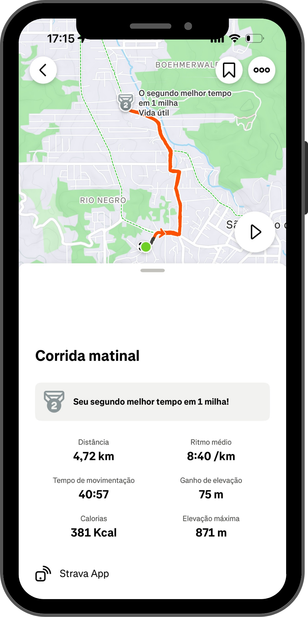 App de corrida
